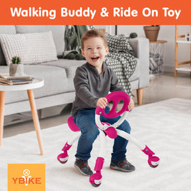 YBIKE Pewi gray walker-to-bike transition close-up for toddlers learning mobility
