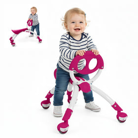 YBIKE Pewi Raspberry balance bike side view promoting balance and confidence during play