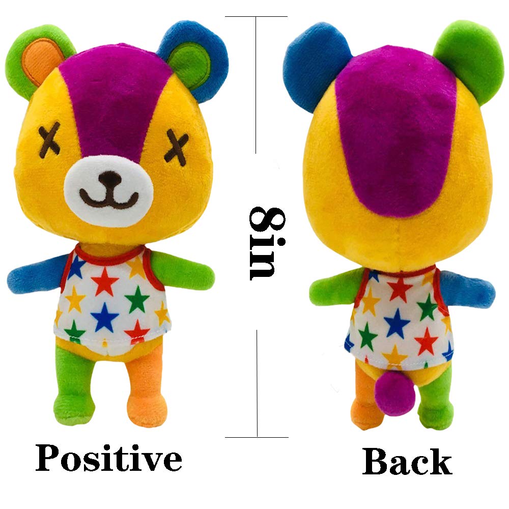 Ycixri Animal Crossing New Leaf plush close-up, detailed stitching and fluffy texture