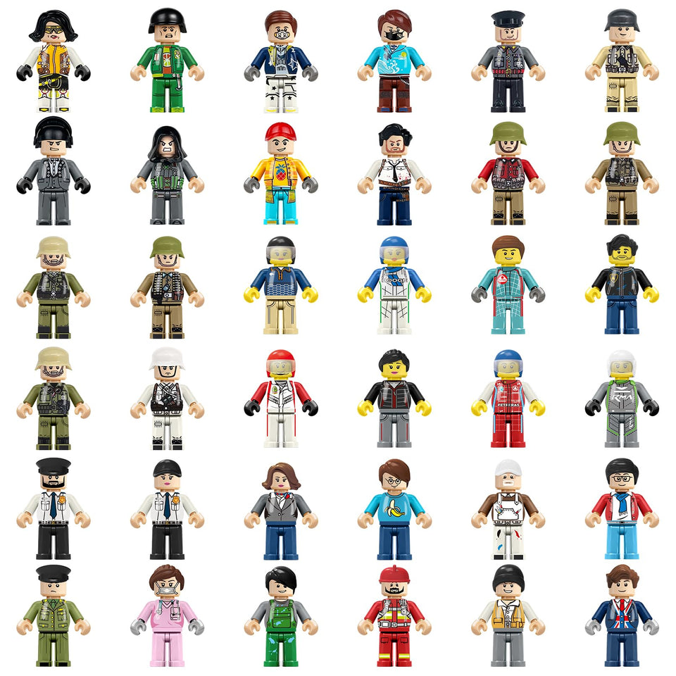 YCSXhandpick 36 mini figures set: colorful characters for imaginative play