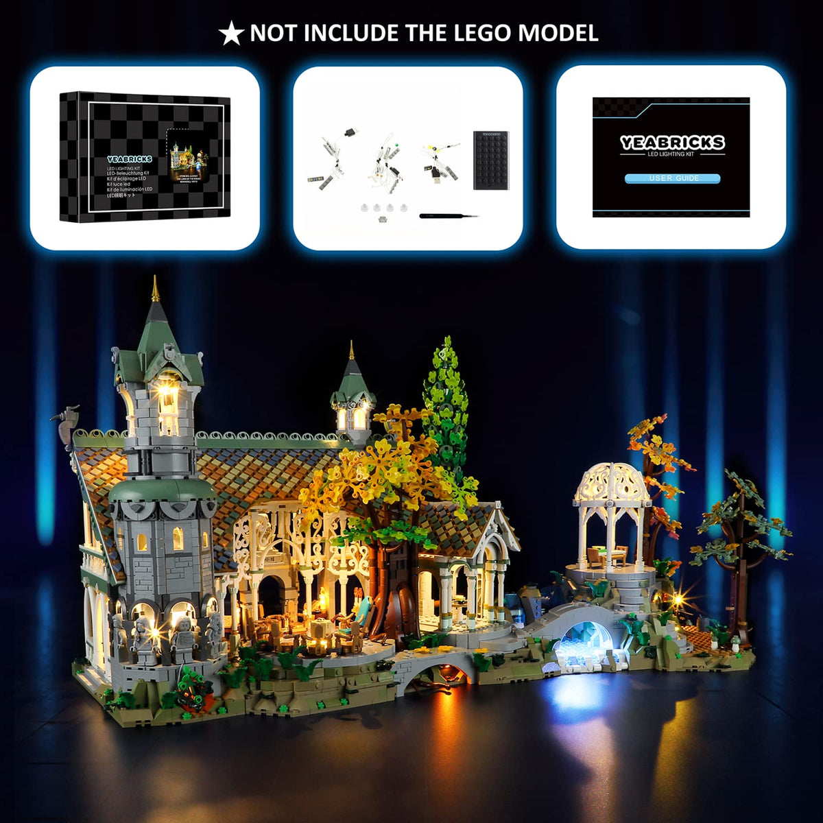 YEABRICKS gift-ready lighting enhances LEGO display for fans and collectors