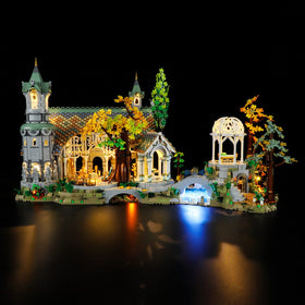 YEABRICKS LED kit hidden wires view emphasizes a clean, seamless LEGO display