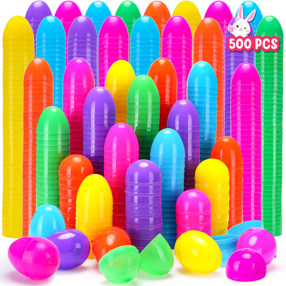 YEAHBEER 500 bright Easter eggs in assorted colors for bulk egg hunts