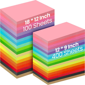 Yeaqee colored construction paper in 8.5 x 11 inches for vibrant classroom crafts