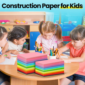 Yeaqee multi-use colored construction paper ideal for DIY projects and cards