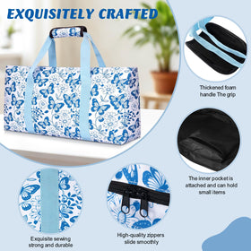 Yedadi Mahjong Tote Bag with Mat Holder secures a mat during transport.