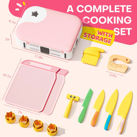 Yeeammk complete toddler cooking set ready for family kitchen moments.