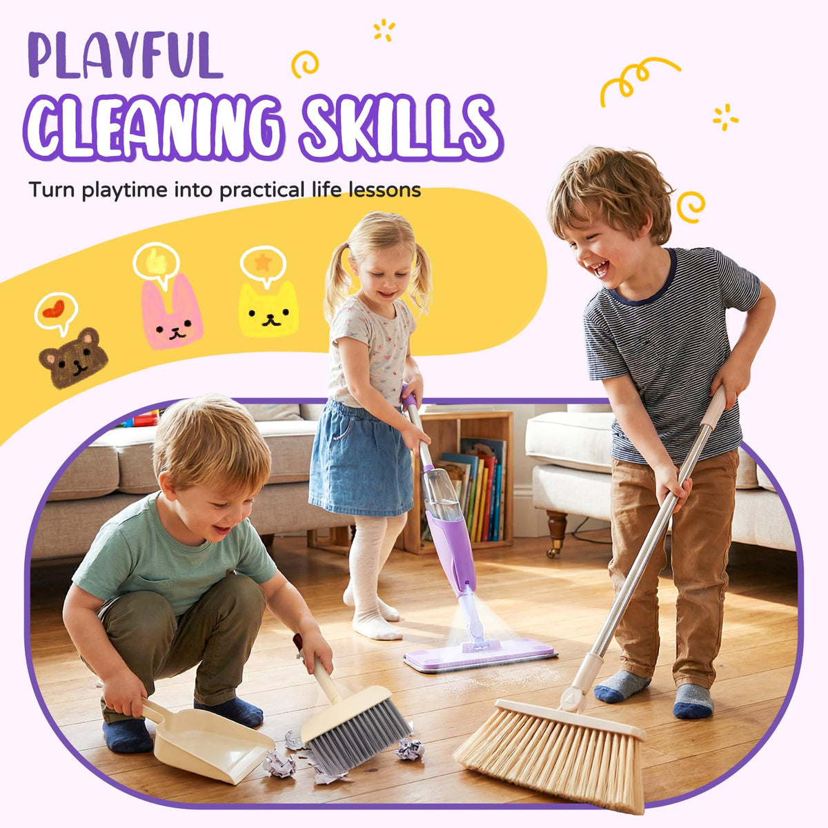 Yeeammk Montessori-inspired toy promotes practical life skills through pretend play