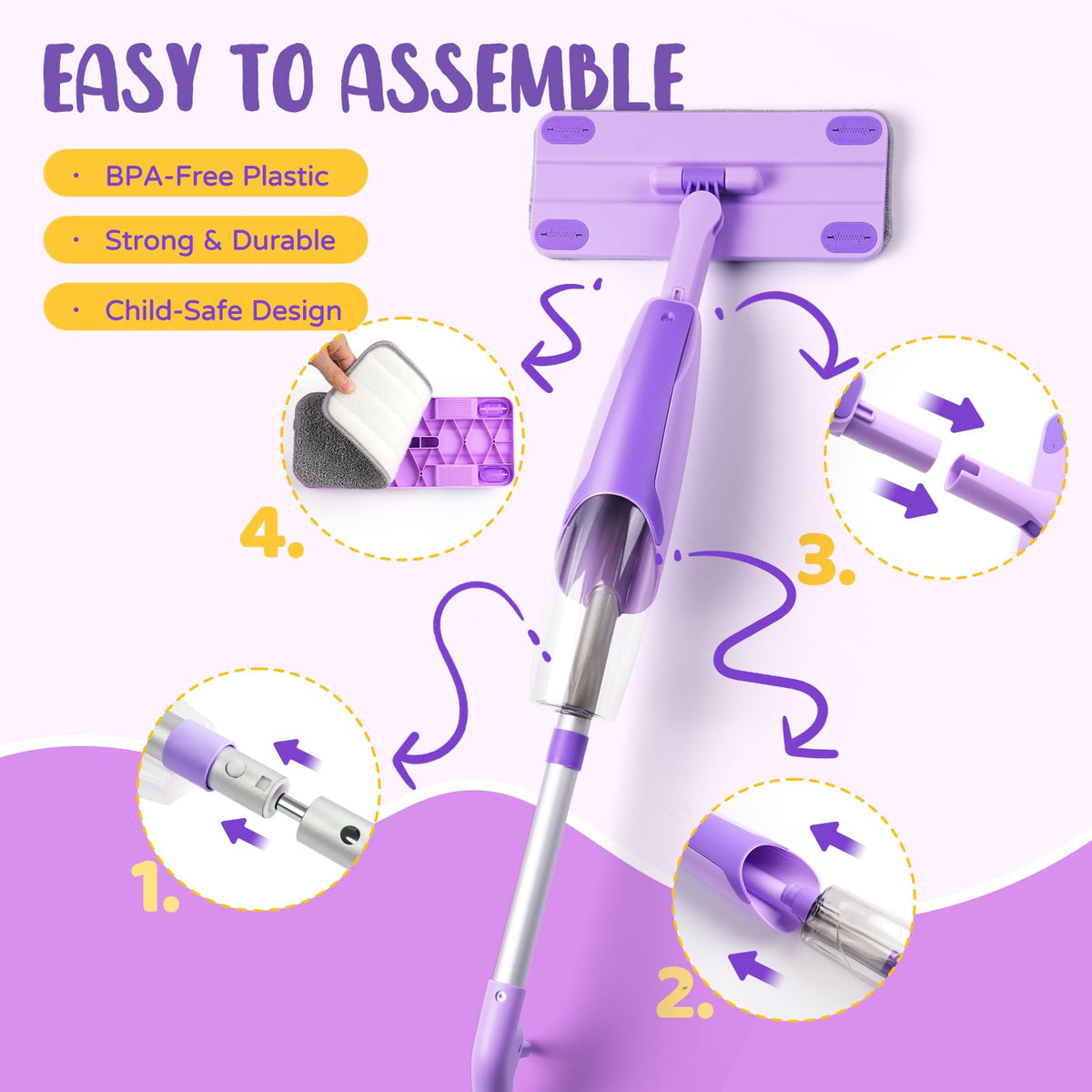 Yeeammk non-toxic durable plastic ensures safe, long-lasting play