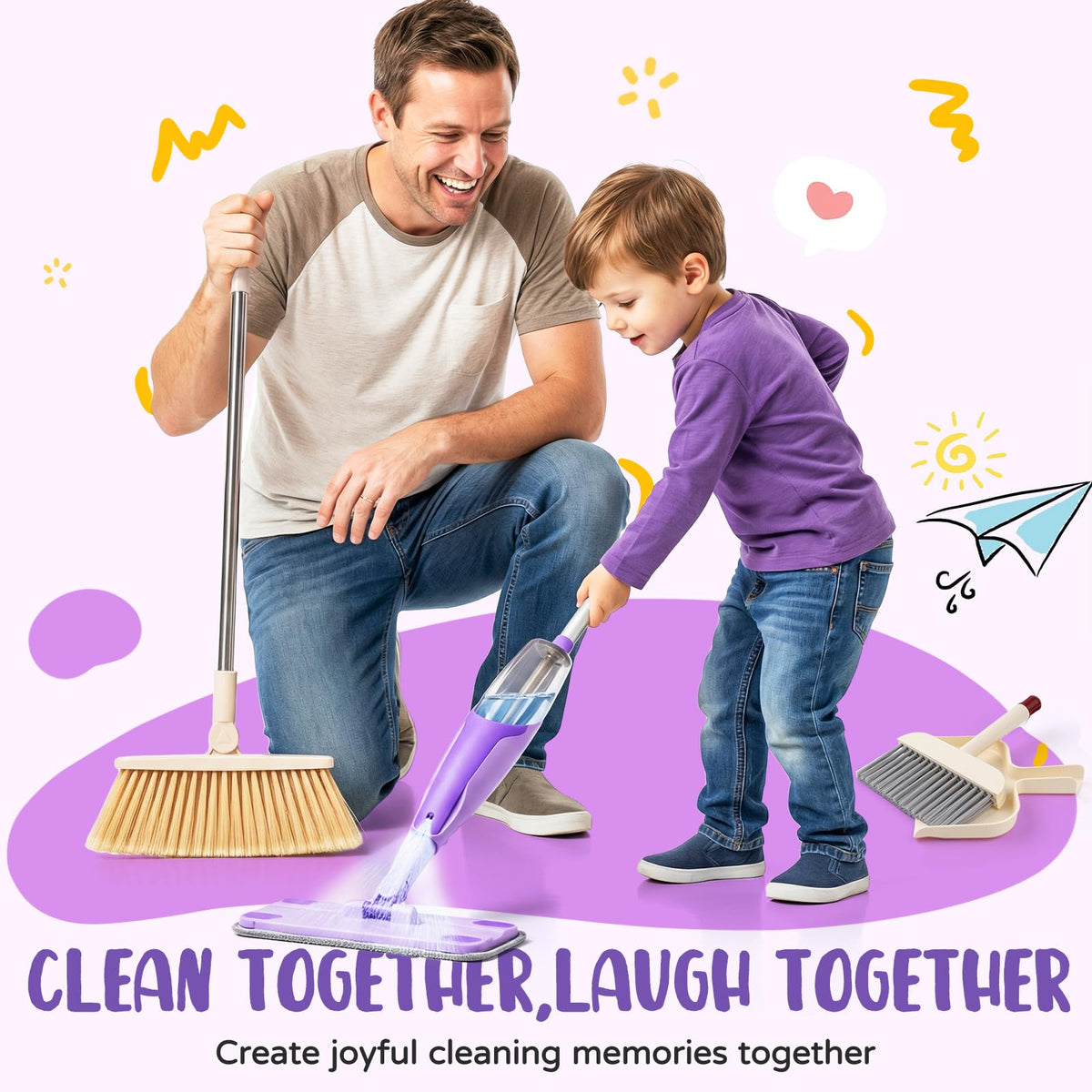 Yeeammk parent-child bonding through role-play cleaning routines
