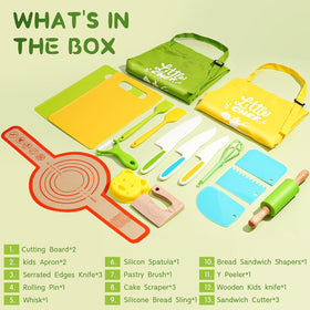 Yeeammk toddler cooking knife – one-piece handle for a comfortable grip.