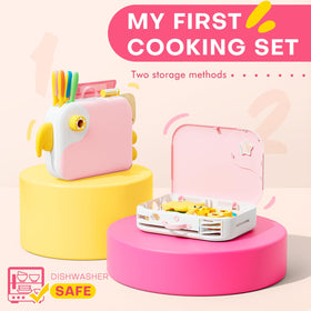 Yeeammk toddler knife set with bright yellow tools designed for safe real‑life style play.