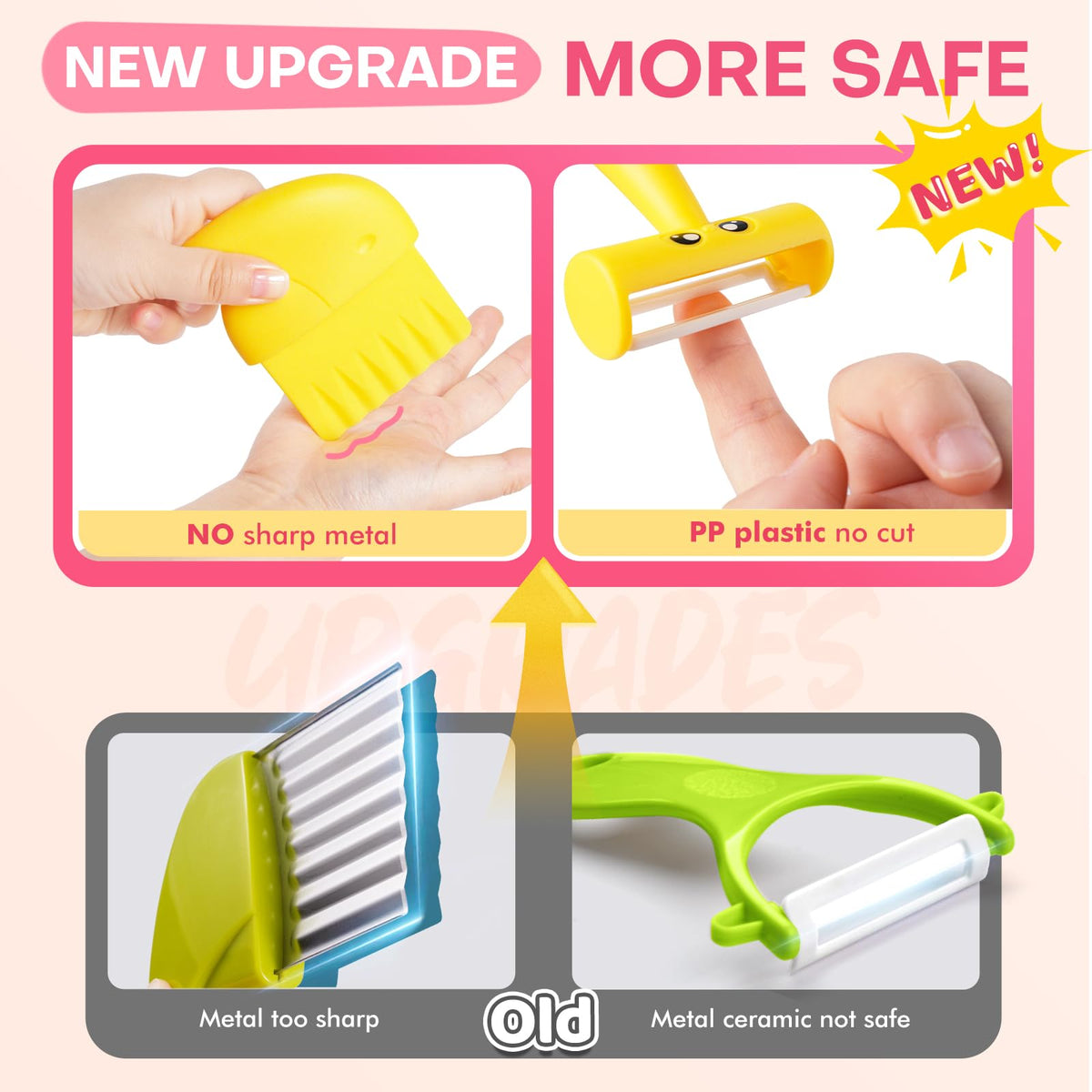 Yeeammk wooden crocodile knife adds tactile fun to pretend meals.