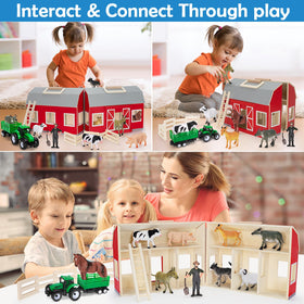 Yeebay farm figure set enhances creative storytelling and role-play.