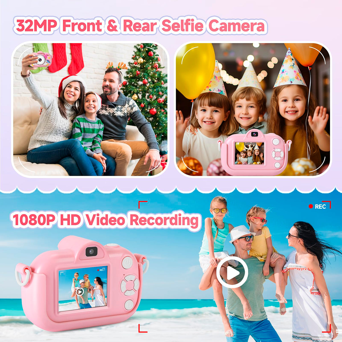 YEEHAO camera with 1080P video makes storytelling easy and fun.