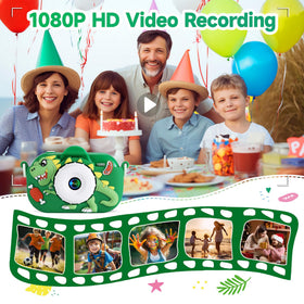 YEEHAO Kids Camera screen display with stickers and editing features