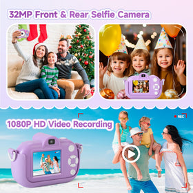 YEEHAO Kids Camera supports USB charging and easy photo transfer for quick sharing.