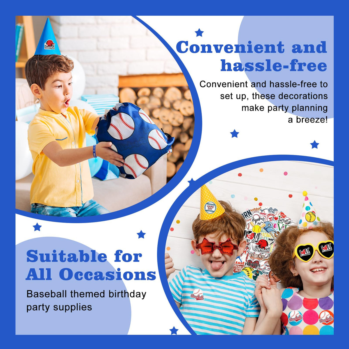 Yeepestmi baseball slap bracelets interactive party fun for kids.