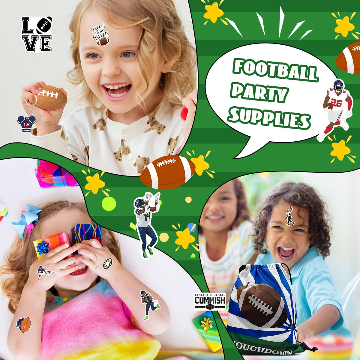 Yeepestmi football keychains are durable keepsakes.