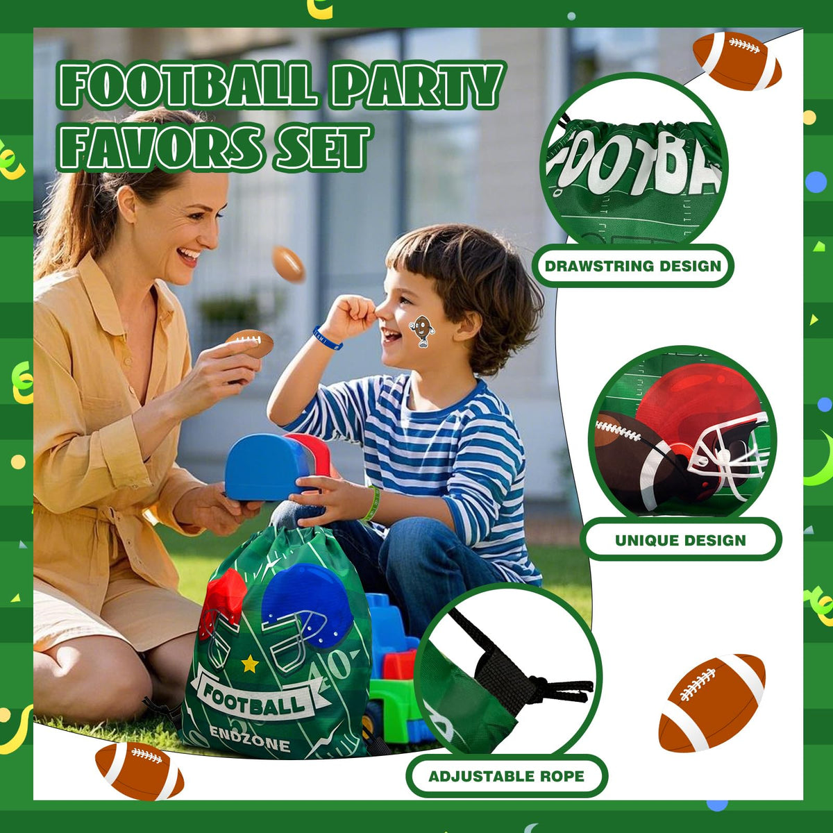 Yeepestmi wristbands with sporty designs for easy party wear.