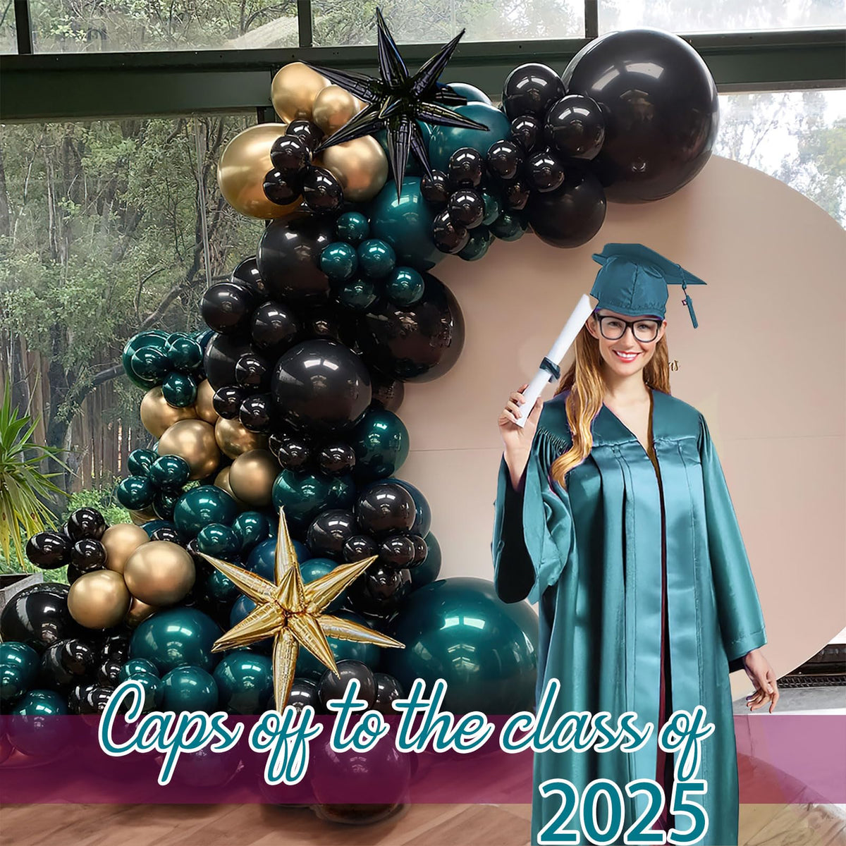 Yeewaka multi-size balloons deliver versatile styling from centerpieces to stair railings.
