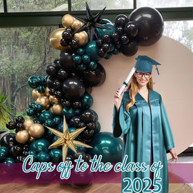 Yeewaka multi-size balloons deliver versatile styling from centerpieces to stair railings.