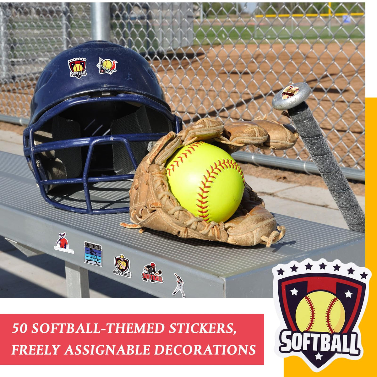 Yeyeplum softball party decoration kit for a vibrant celebration