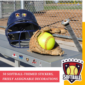 Yeyeplum softball party decoration kit for a vibrant celebration