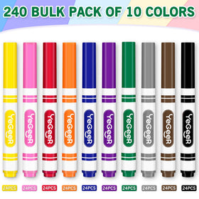YEGEER bulk markers with tapered tip for thin lines and bold fills