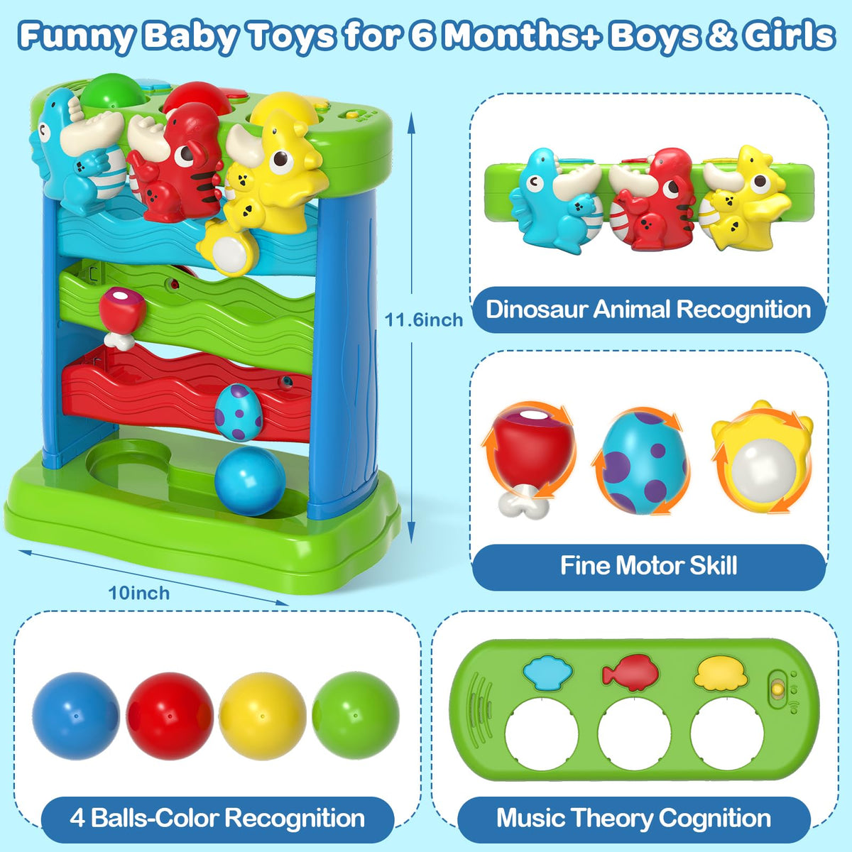 YEGEER durable design withstands drops and rough handling by curious toddlers.