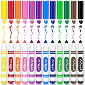 YEGEER durable storage outer box protects markers and simplifies cleanup.
