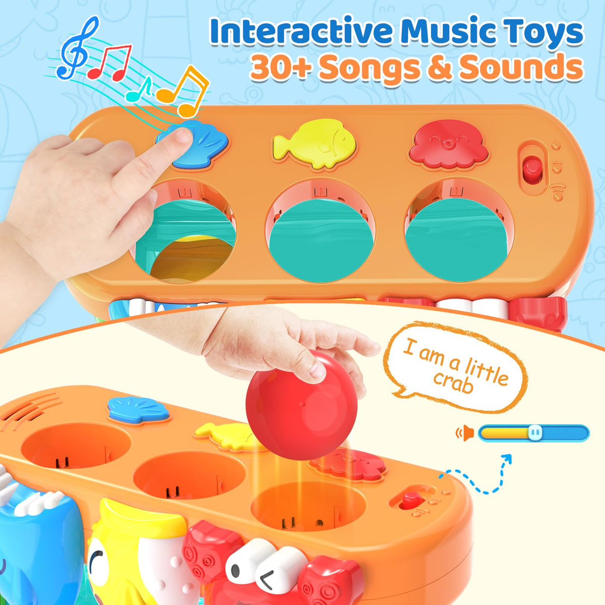 YEGEER interactive toy offering two music modes and play options