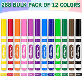 YEGEER marker-tip differences show fine and thick lines for versatile drawing.