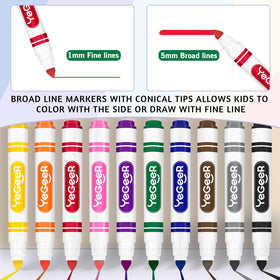 YEGEER safe non-toxic markers for kids and teachers