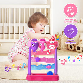 YEGEER ball-feeding interaction demonstrates cause-and-effect learning.