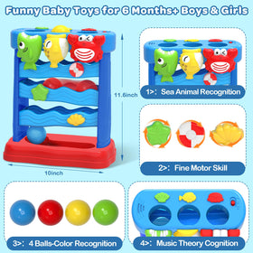 YEGEER toy features musical button play with gentle sounds and engaging feedback.