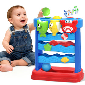 YEGEER toddler feeding fish activity promotes color recognition and sensory play.