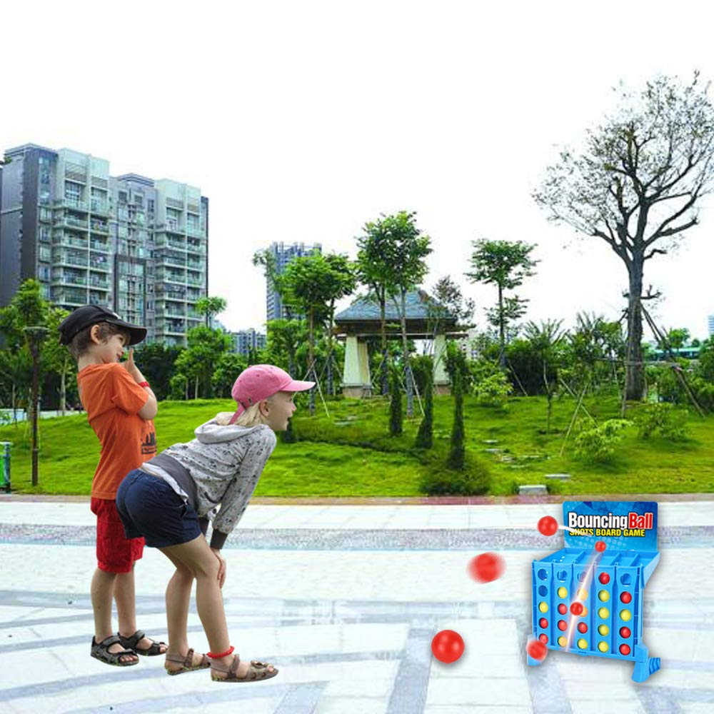 YEIBOBO Bounce Balls Shot Game colorful balls up close, ideal for family play.