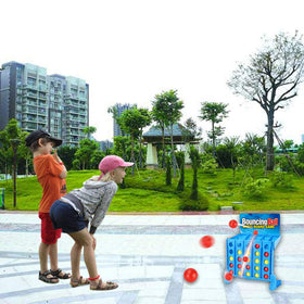 YEIBOBO Bounce Balls Shot Game colorful balls up close, ideal for family play.