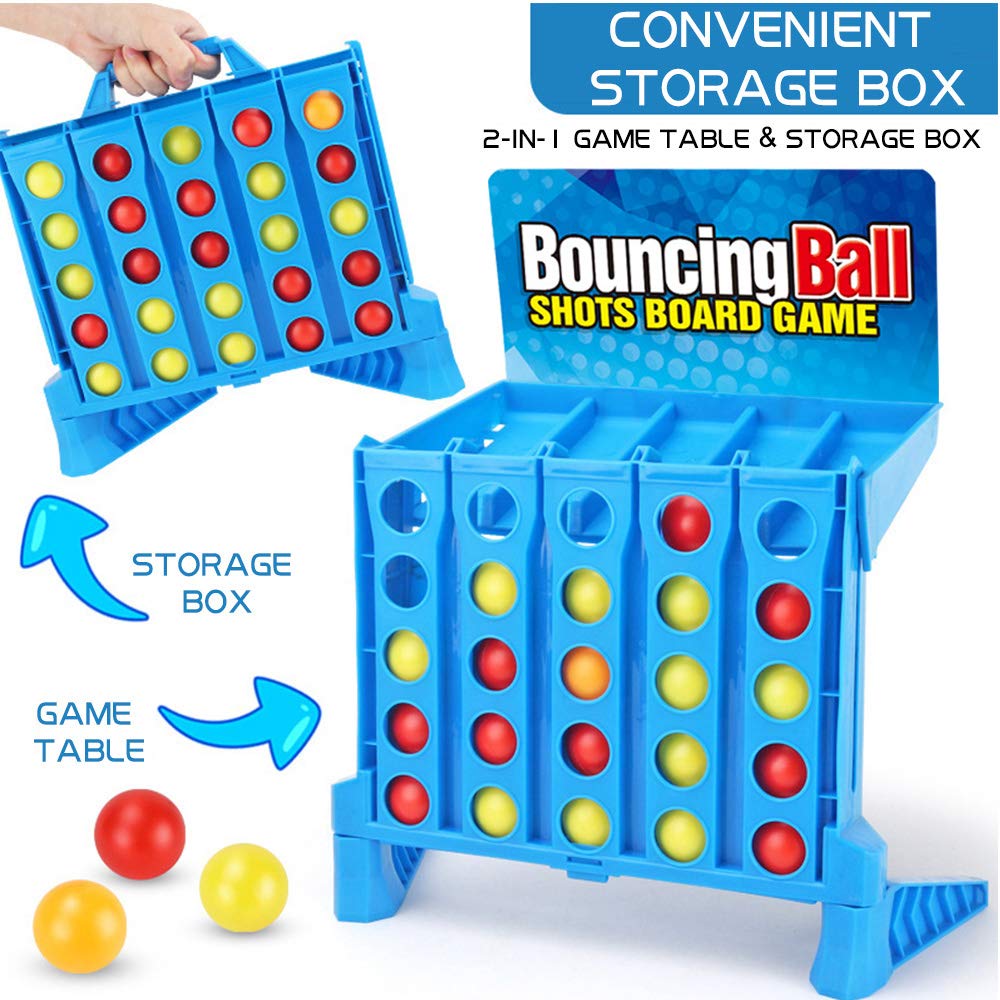 YEIBOBO Bounce Balls Shot Game compact carrying case for travel.