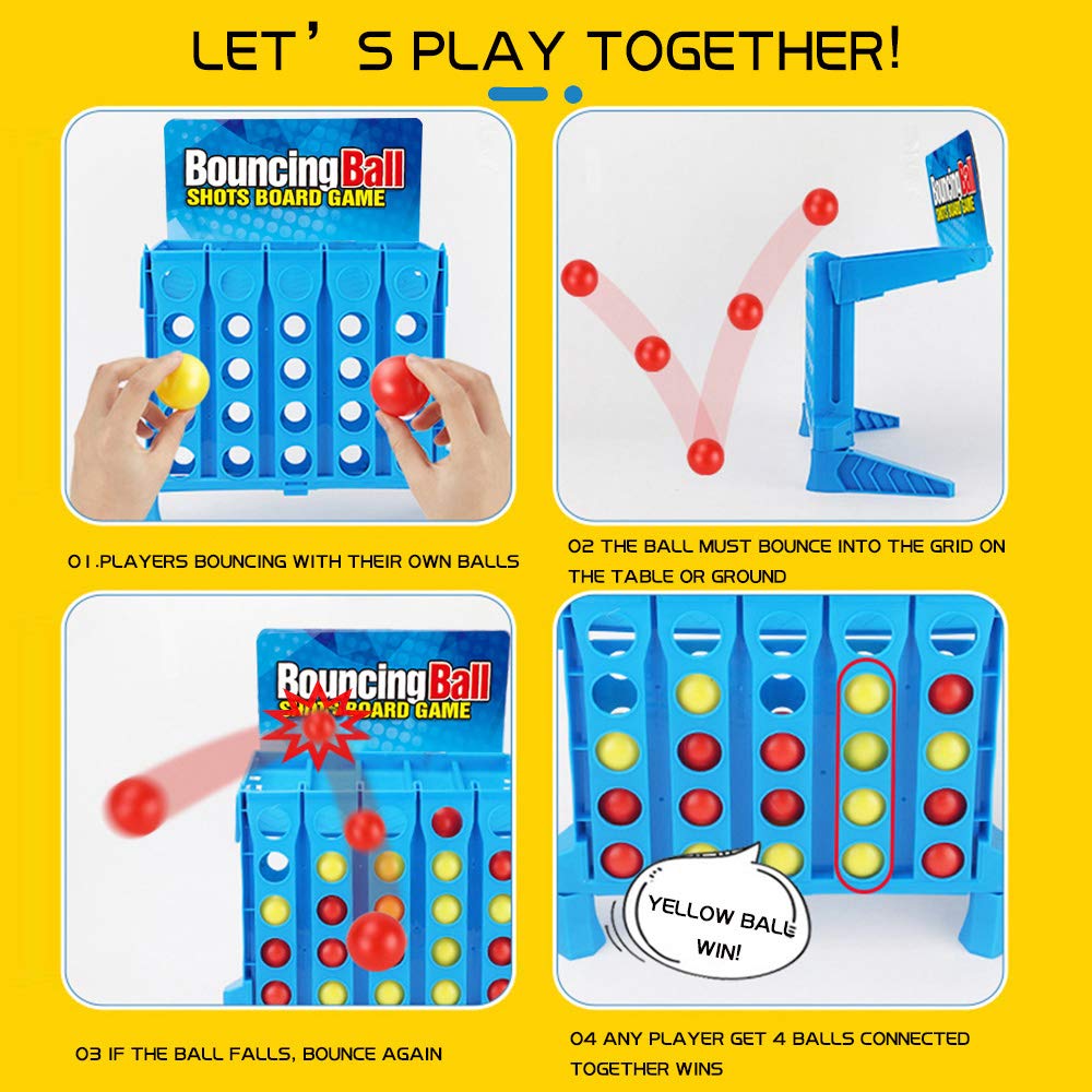 YEIBOBO Bounce Balls Shot Game two-team setup for group fun.