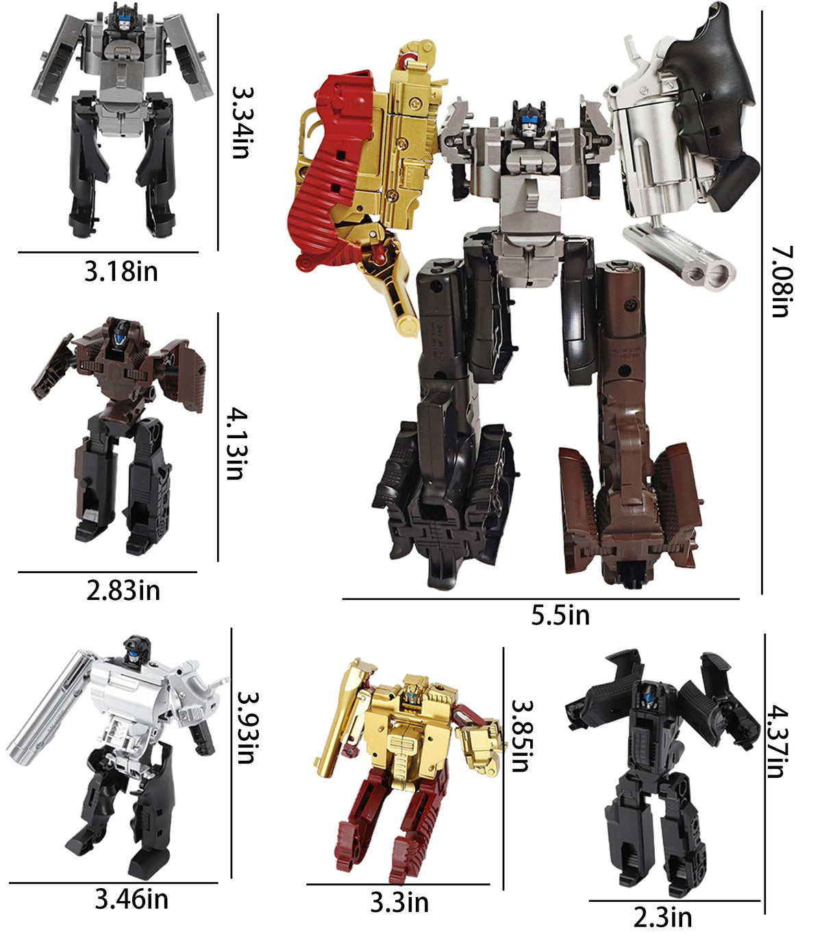 YEIBOBO! mini transforming toy gift set ready for birthdays and holidays.