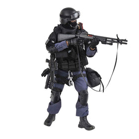 YEIBOBO! SWAT ASSUALTER front view highlights detailed armor for immersive display.
