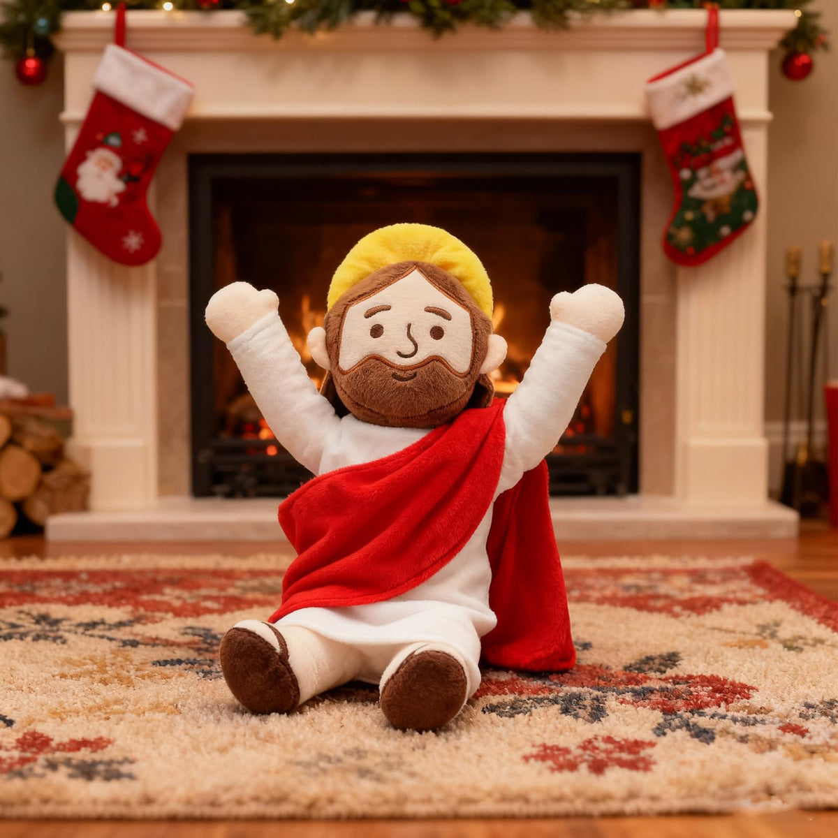 Yelakey Jesus plush vacuum-pack delivery, arrives safely and ready to fluff