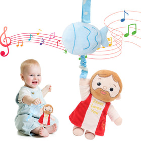 Yelakey Baby Jesus musical hanging toy with Baby Jesus motif for gentle reassurance