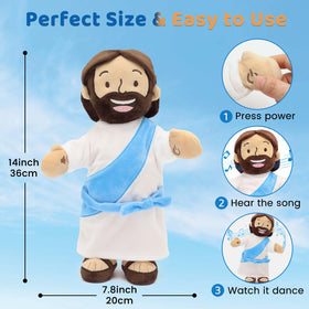 Yelakey Dancing Jesus Doll as a thoughtful Christian home decor accent