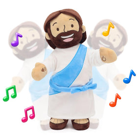 Yelakey Dancing Jesus Doll press to activate, joyful worship moments for kids and families
