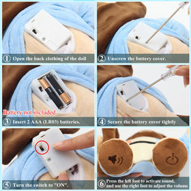 Yelakey detachable lamb Velcro feature for interactive play