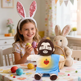 Yelakey easter toy Jesus blue as a meaningful baptism gift for kids.