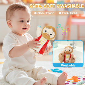 Yelakey elastic band triggers music for interactive play and early exploration